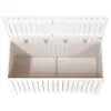 vidaXL Gartentruhe Weiß 121x55x64 cm Massivholz Kiefer - Produktbild-Vorschau 6