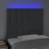 vidaXL LED Kopfteil Dunkelgrau 80x5x118/128 cm Stoff -  Produktbild-Vorschau 9