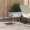 vidaXL Garten-Couchtisch Rechteckig Beige 40x40x37 cm Poly Produktbild-Vorschau 2
