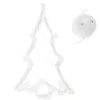 A Christmas tree-shaped LED light decoration and its battery pack are shown against a white background. Produktbild-Vorschau