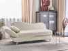 BELIANI Chaiselongue Linksseitig Beige Leinenoptik mit Produktbild-Vorschau 2