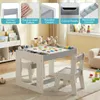COSTWAY Tavolo per bambini 3 in 1 con 2 sedie, set di sedie Anteprima dell’immagine prodotto 8