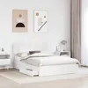 vidaXL Lit de rangement avec tête de lit Blanc 140 x 190 cm Voir les images du produit 3