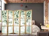 Paravent XXL 225x171 cm 5-teilig einseitig eleganter Produktbild-Vorschau 2