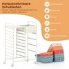 Wózek na kółkach marki COSTWAY z perforowaną płytą, wózek z Podgląd zdjęcia produktu 5