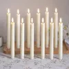 12 candele a LED a forma di bastoncino, luce bianco caldo, Anteprima dell’immagine prodotto 1