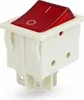 Wippschalter weiß, 4 Pin 16A 250VAC 30x22mm Rote Wippe Produktbild-Vorschau 1