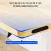 Close-up of a desk edge, showing its rounded corner and cable management clips. Anteprima dell’immagine prodotto