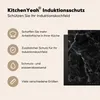 KitchenYeah© Herdabdeckplatte Marmor - Schwarz - Weiß - Produktbild-Vorschau 6