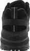 The back view of a black Skechers shoe. Voir les images du produit