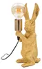 Mauro Ferretti Kaninchen Tischlampe E27 13x17x35,5 cm gold Produktbild-Vorschau 1