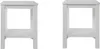 Homestyle4u Holzhocker Hocker Holz Weiß 2 Stück Sitzhocker Produktbild-Vorschau 2
