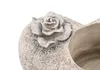 Novaliv Grabschmuck I Herz Rose I Grau I Grabdeko Herz Produktbild-Vorschau 3