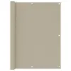 A rolled-up beige privacy screen with grommets along the edges, presented against a white background. Produktbild-Vorschau