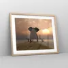 Gerahmtes Poster - Rahmen in heller Eiche - Elefant Ufer Produktbild-Vorschau 8