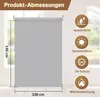 Jayseuw Verticale zonwering, grijs, 100 x 140 cm. Verticale Productafbeelding-voorbeeld 2