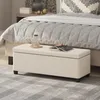 HOMCOM Sitzbank mit Stauraum Polsterbank mit Cord-Optik, Produktbild-Vorschau 2