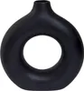 QUVIO Donut Vase - Vasen - Vase Keramik - Vase schwarz - Produktbild-Vorschau 4