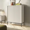 Vysoká doska Kioto 104 cm kašmírová béžová a čierna - Náhľad obrázku produktu 1