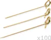 Holzspieße mit Knoten 10,5cm 'PARTY PICKER' - 100er Beutel - Bambus Produktbild-Vorschau