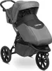A studio shot of a gray and black stroller. Náhľad obrázku produktu