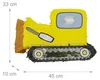 Relaxdays Pinata „Plac budowy”, z kijem i maską, pinata Podgląd zdjęcia produktu 4
