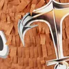Relaxdays Pinata Piratenschiff, mit Stab & Maske, Produktbild-Vorschau 7