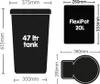 AutoPot FlexiPot Bewässerungsset 3 x 20L Produktbild-Vorschau 2