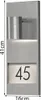 Konstsmide Modena Number Edelstahl, klares Glas, Reflektor Produktbild-Vorschau 3