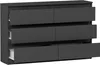 Komoda 120Cm Szafka 6 Szuflad Antracyt R120 Náhled obrázku produktu 3