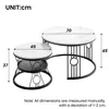 okwish Couchtisch 2er-Set, Satztisch Beistelltisch für Produktbild-Vorschau 4