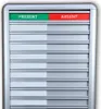 Aluminiowa tablica obecności i nieobecności CombiCraft - 10 Podgląd zdjęcia produktu 2