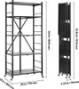 VEVOR 5 étages, étagères pliables avec roulettes, 38 x 71 x Voir les images du produit 8