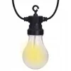 A single LED light bulb on a string light, with a black socket and hook for hanging. Podgląd zdjęcia produktu