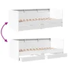VidaXL 3280846, sofa rozkładana, Biały, Drewno, 2030 mm, Podgląd zdjęcia produktu 9
