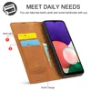 Galaxy A22 5G Hülle, Standfunktion Kartenfach Wallet Leder Produktbild-Vorschau 4