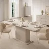 Ausziehtisch Esstisch FLORE 160-200 cm Beige Geriffelt Produktbild-Vorschau 7