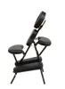 A black massage chair is shown against a white background. Produktbild-Vorschau