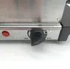 Close-up of a control knob and indicator light on a stainless steel appliance. Voir les images du produit