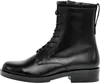 A black leather lace-up boot shown from the side against a white background. Produktbild-Vorschau