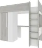 Zwischengeschossbett 90 x 200 cm mit Kleiderschrank und Produktbild-Vorschau 4