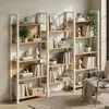 A multi-shelf bookcase filled with books and decorative items. Produktbild-Vorschau