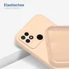 A close-up of a phone case, showing the camera cutout and the interior texture. Produktbild-Vorschau