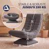CASARIA Fauteuil tout confort pivotant 360 degrés velours Voir les images du produit 2