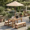 BEALIFE 4tlg. Gartenmöbel-Set für Kinder mit Sonnenschirm & Produktbild-Vorschau 3