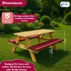 Coemo Kinder-Sitzgruppe Natur Picknicktisch mit Polster Produktbild-Vorschau 5