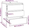 vidaXL Sideboard 3 pcs. blanc bois composite Voir les images du produit 10