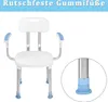 YUENFONG Duschstuhl mit Rückenlehne und Armlehne, Produktbild-Vorschau 6