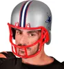 American Football Helm – Silber-Rot - Erwachsenengröße Produktbild-Vorschau 4