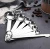 2 x 6  teiliges Messlöffel Set Edelstahl | Dosierlöffel mit Produktbild-Vorschau 4